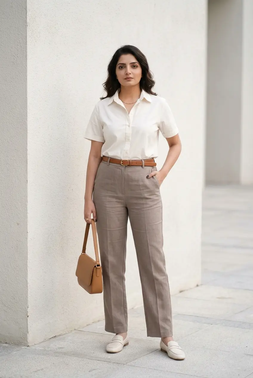 21 Casual Summer Outfit Ideas for Women in 2026 26 White Shirt Linen Pants summer outfits women casual women