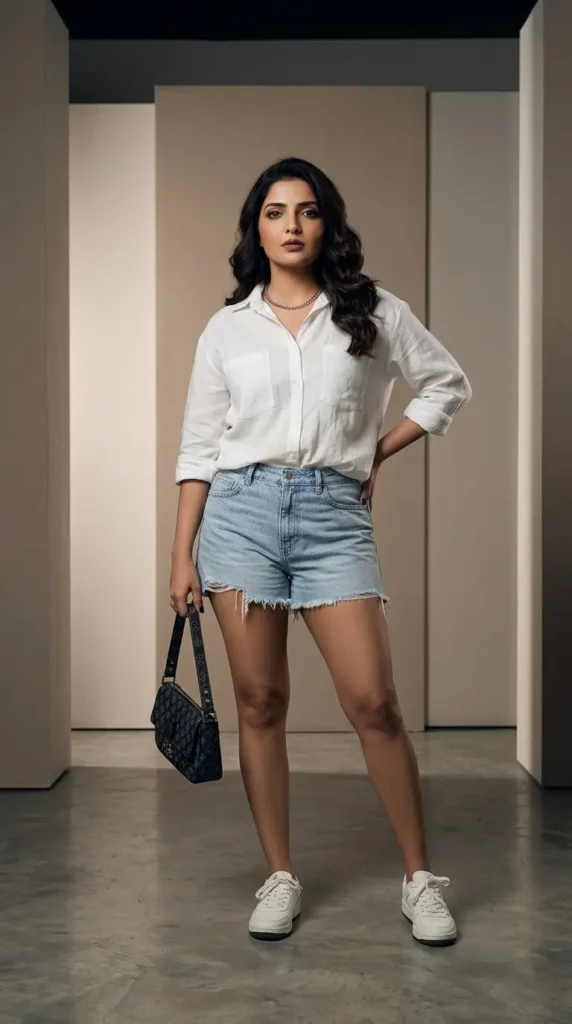 11+ Cute Summer Outfit Ideas 9 Denim Crisp Combo