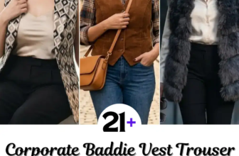 21+ Corporate Baddie Vest & Trouser Outfit Ideas